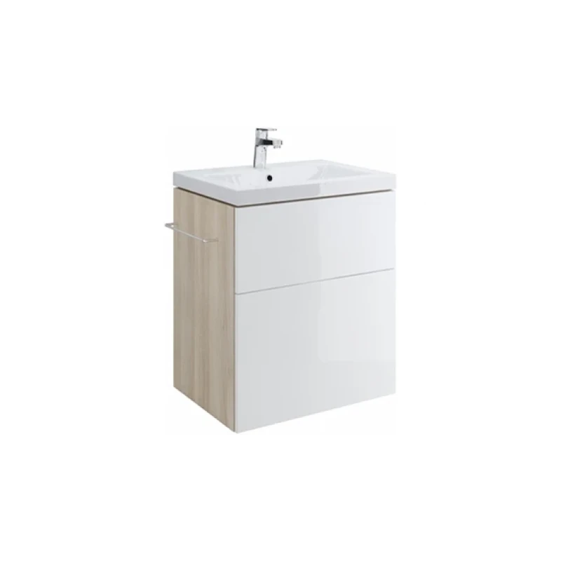 Тумба Cersanit Smart 70 универсальная (наполь./подвес.) для Carina 70, ясень, белый