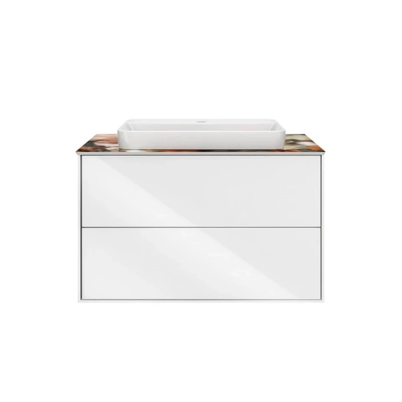 Тумба PLAZA Modern подвесная 80 белый 2 ящика PLB.M.80.2\WHT.V