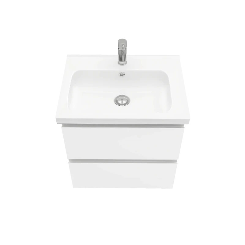 Тумба подвесная ELECTRA 60 под умыв-к Creavit Ideal 60, белый глянец, LE-WCAB-60-101