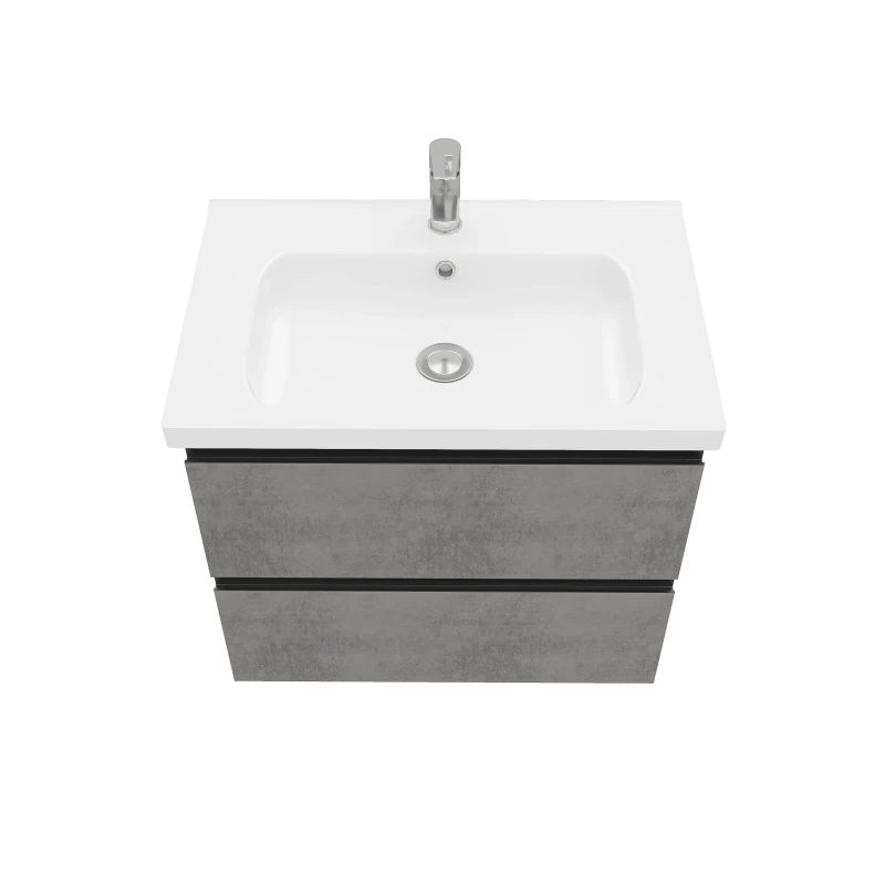 Тумба подвесная ELECTRA 70 под умыв-к Creavit Ideal 70, хромикс серебро, арт. LE-WCAB-70-123