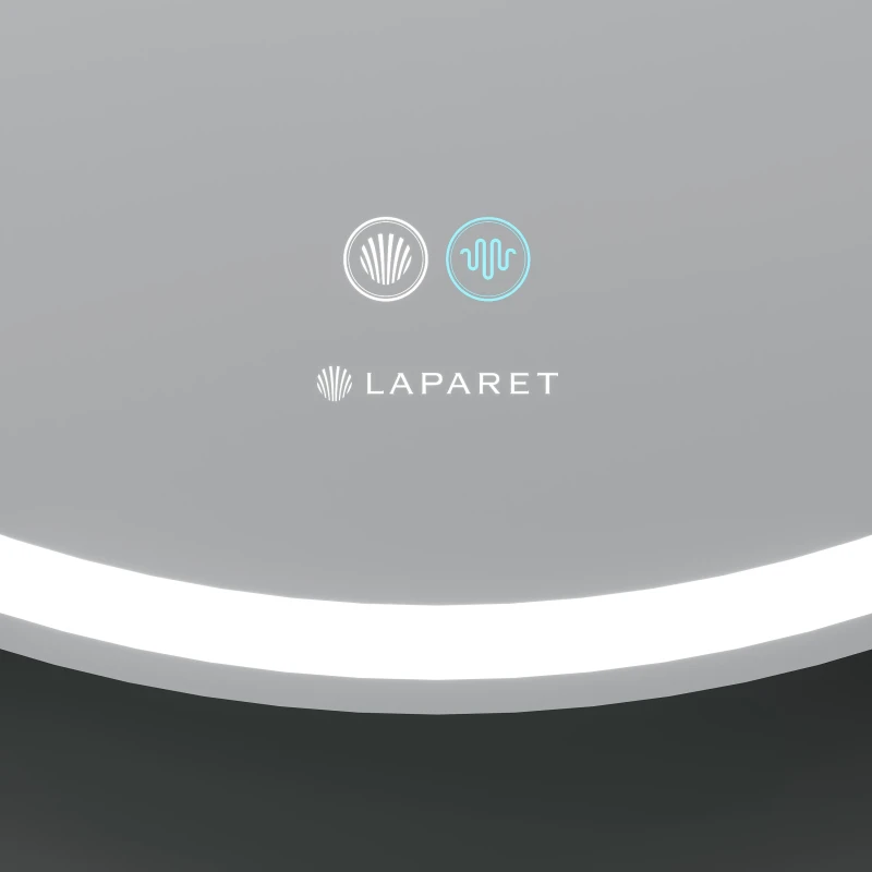 Зеркало LAPARET Electra D 80 влагостойкое, подсветка, димер и антизапотевание (подогрев)