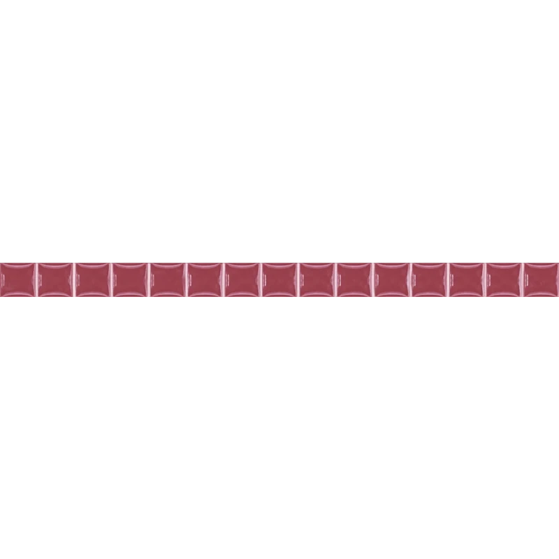 Stripes Бордюр бусинка бордовый 1,3х20