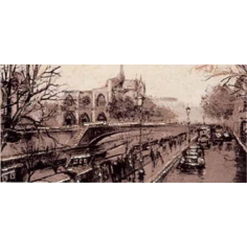ASTORIA PARIS 1 Бордюр светло-бежевый ВС 1 9,6х20