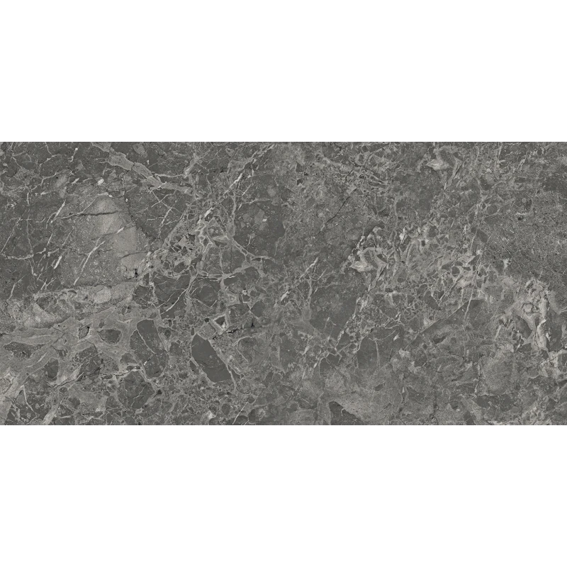 Brecia Adonis Dark Керамогранит темно-серый 60x120 полированный