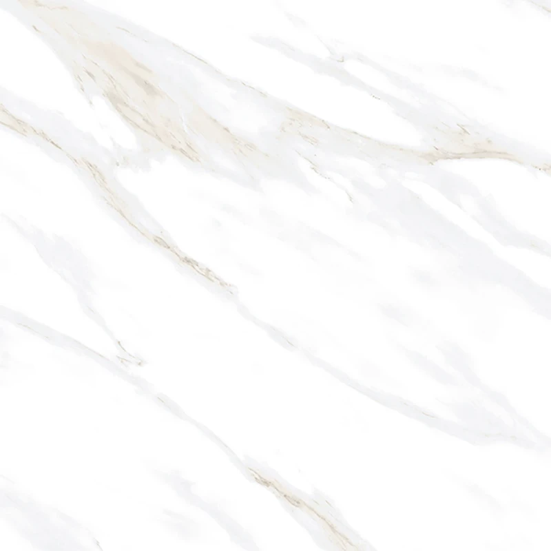 Calacatta Clarity Gold Керамогранит белый 80х80 Полированный
