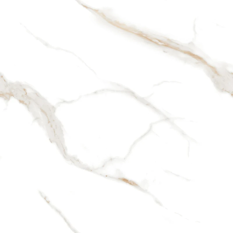 Calacatta Sharp Gold Керамогранит белый 80х80 Полированный