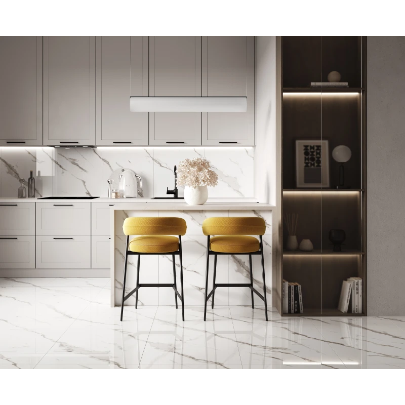 Calacatta sharp silver