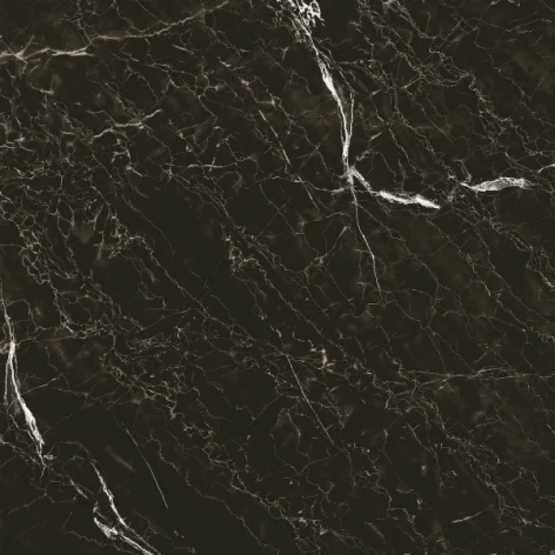 Classic Marble Snow Black Керамогранит черный глянцевый, GT-272/gr 40х40