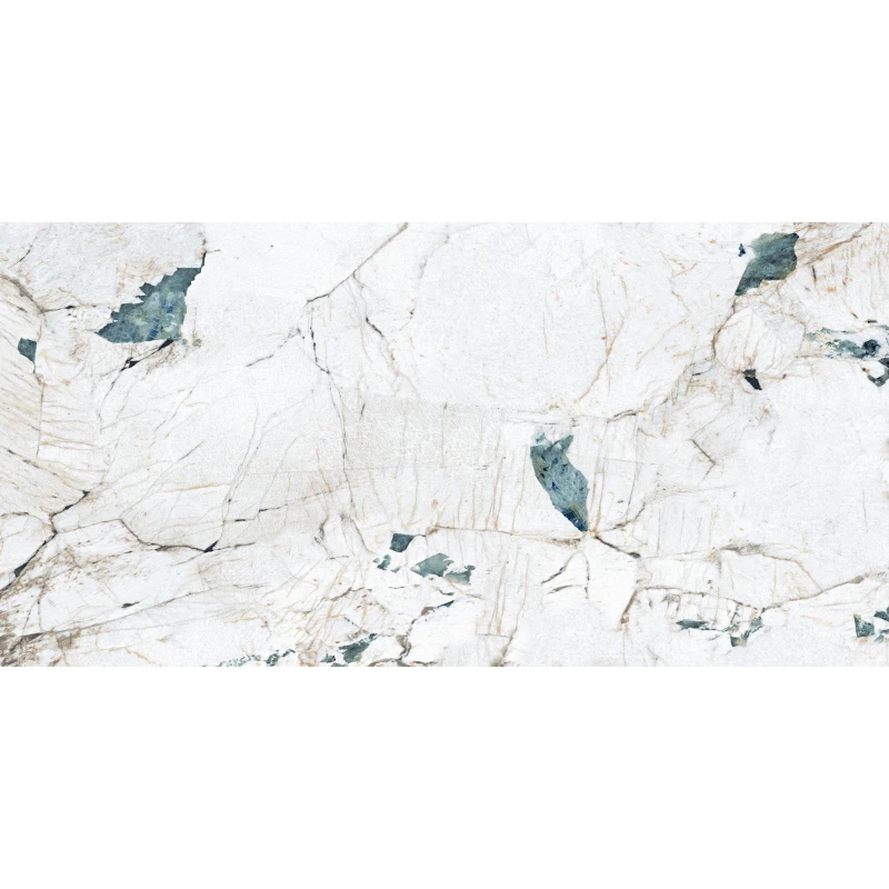 Crackstone Aqua Керамогранит бирюзовый 60х120 лаппатированный шайн
