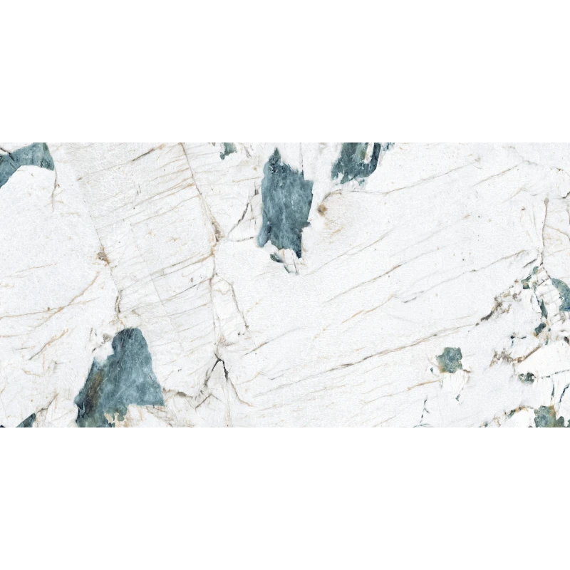 Crackstone Aqua Керамогранит бирюзовый 60х120 лаппатированный шайн
