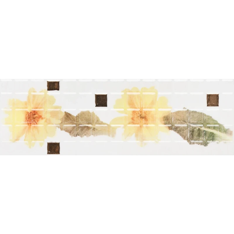 CUBA GERBERA бордюр жёлтый YL 9,6х29,5