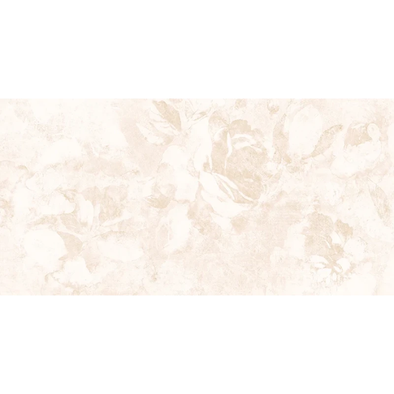 Fresco Плитка настенная декорированная рельеф цветы светло-бежевый  (FRL302D) 29,8x59,8