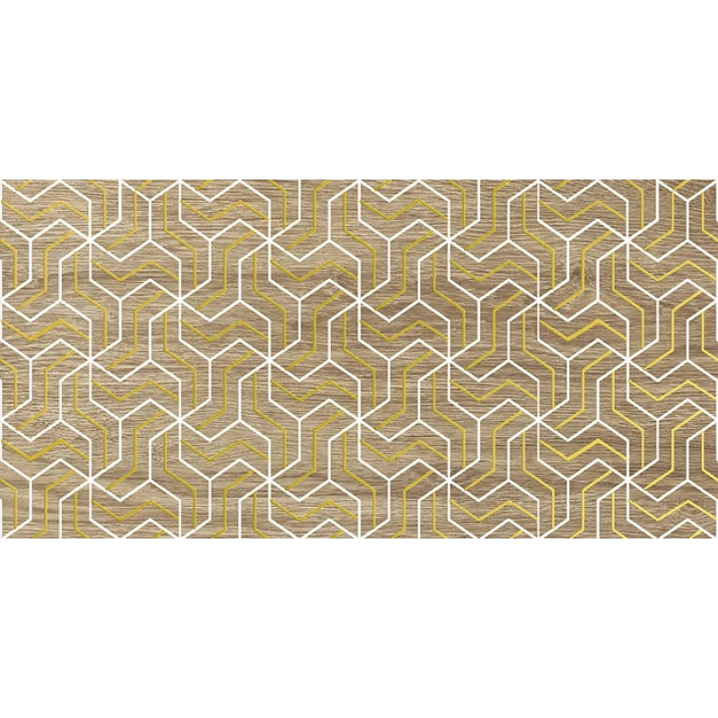Genesis Fractal Декор тёмно-бежевый 30х60