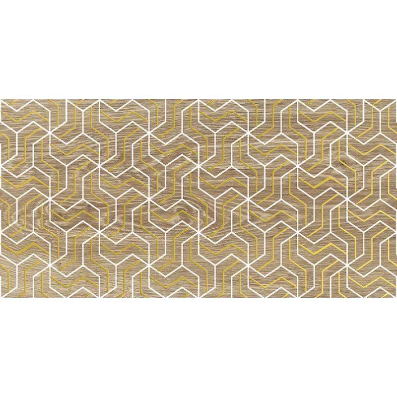 Genesis Fractal Декор тёмно-бежевый 30х60