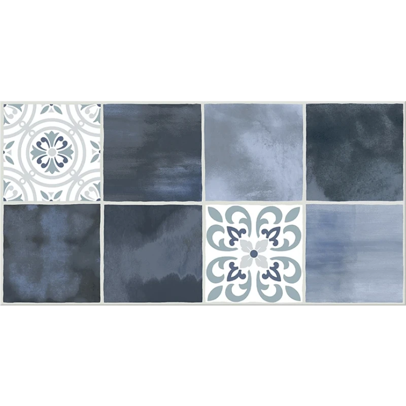 Glam Плитка настенная Indigo Ornament 1 63x31,5