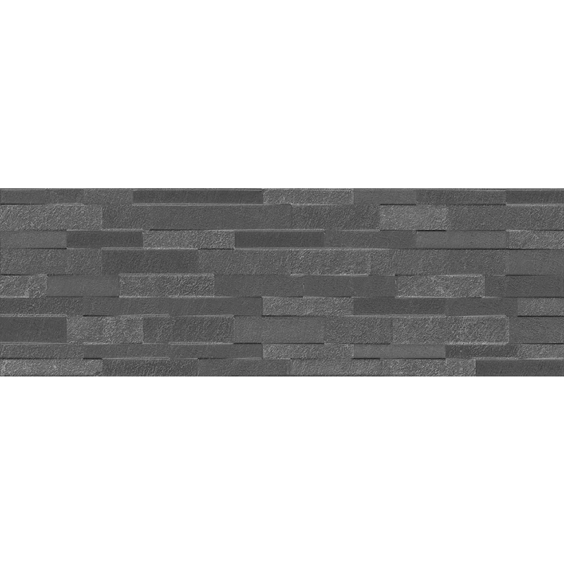 Гренель Плитка настенная серый темный структура обрезной 13055TR 30х89,5х0,9