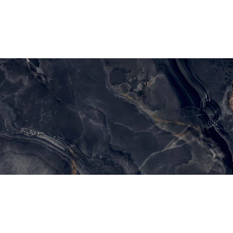 Interstellar Black Керамогранит чёрный 80х160 полированный