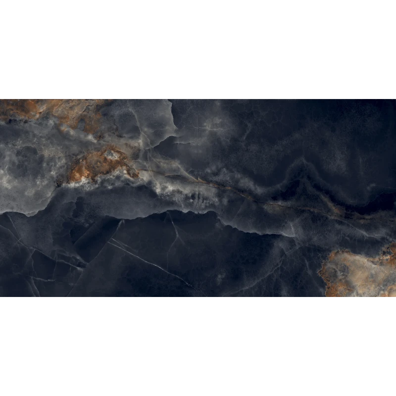 Interstellar Black Керамогранит чёрный 80х160 полированный