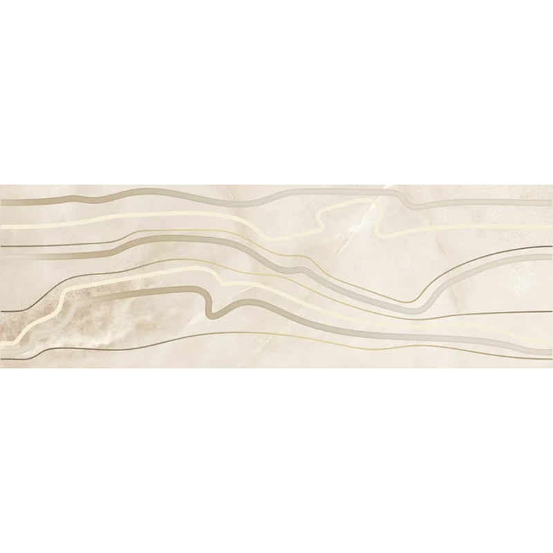 Ivory Вставка бежевая линии 15921 25х75