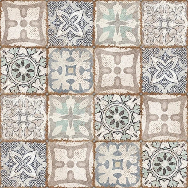 Majolica глаз. керамогранит многоцветный (16135) 42x42