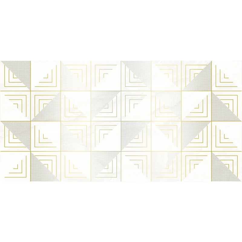 Mania Декор белый 25х50