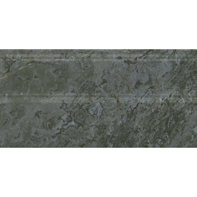 Серенада Плинтус зелёный глянцевый обрезной FMA031R 30x15
