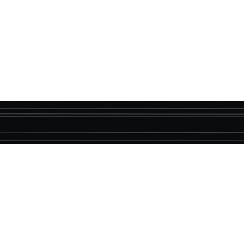 Синтра Бордюр Багет черный матовый обрезной BLF009R 7,3х40