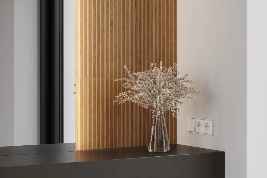 Wood canarium almond stripes