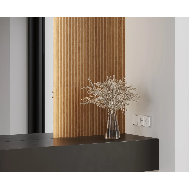 Wood canarium almond stripes