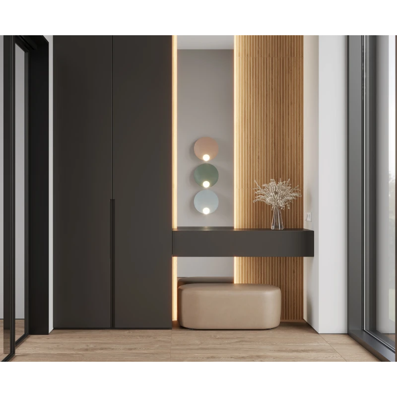 Wood canarium almond stripes