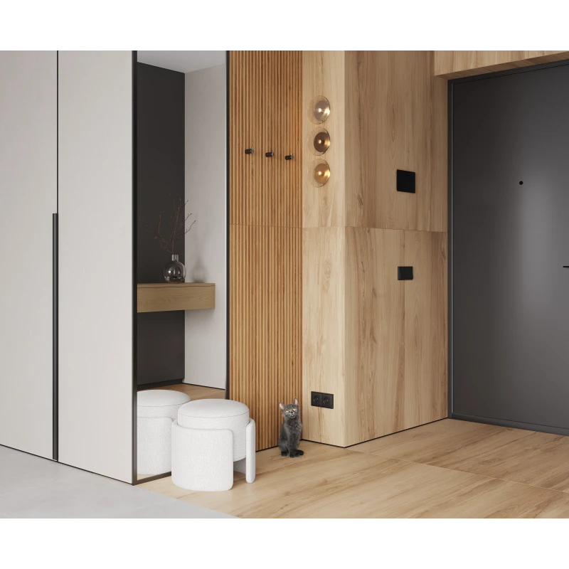 Wood canarium almond stripes
