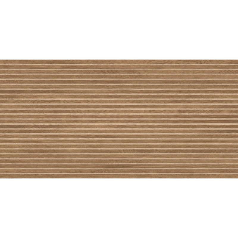 Wood Canarium Almond Stripes Керамогранит тёмно-бежевый 60х120 матовый карвинг