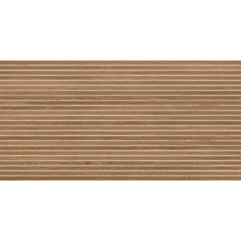 Wood Canarium Almond Stripes Керамогранит тёмно-бежевый 60х120 матовый карвинг