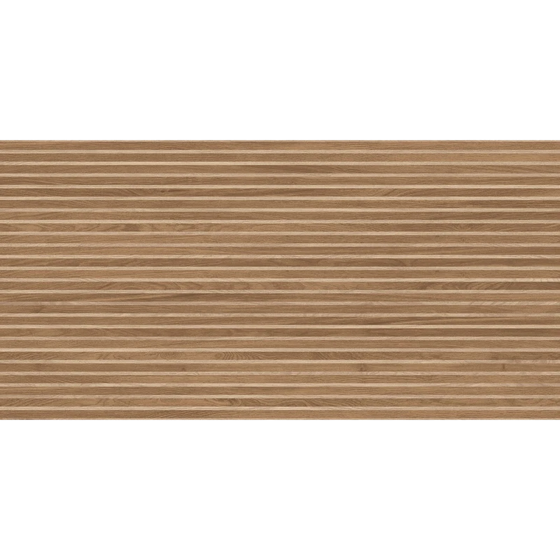 Wood Canarium Almond Stripes Керамогранит тёмно-бежевый 60х120 матовый карвинг