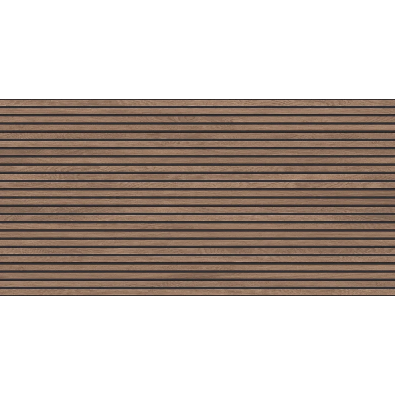 Wood Canarium Wenge Stripes Керамогранит коричневый 60х120 матовый карвинг