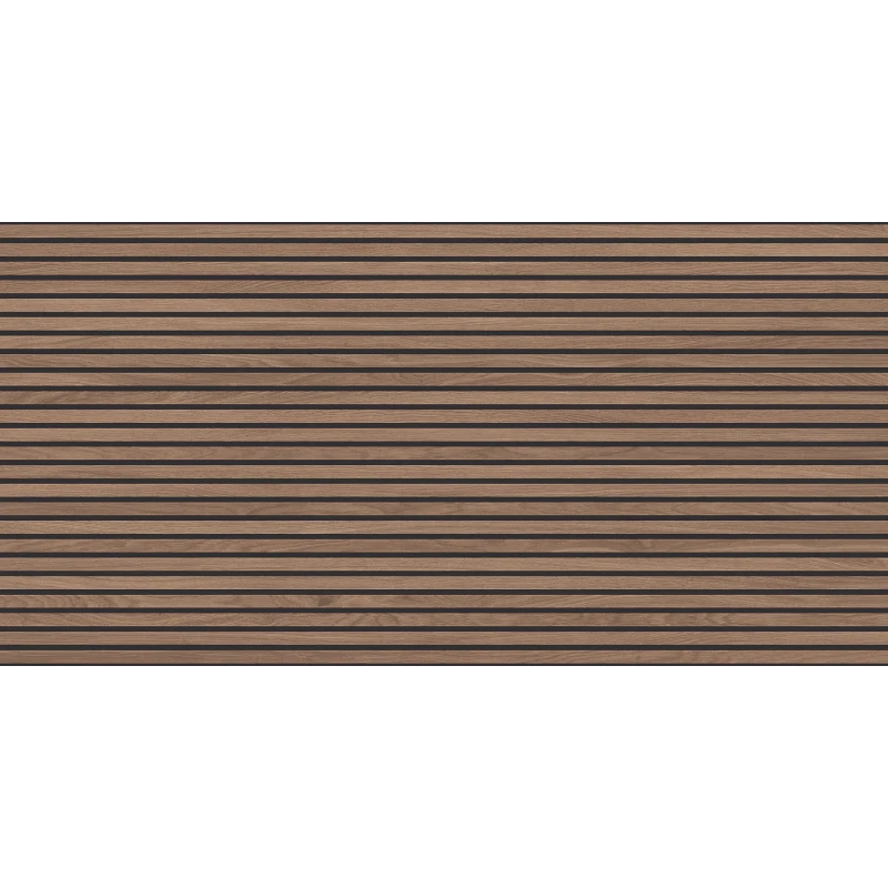 Wood Canarium Wenge Stripes Керамогранит коричневый 60х120 матовый карвинг