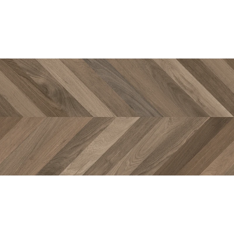 Wood Latina Brown Chevron M Керамогранит коричневый 60х120 матовый карвинг