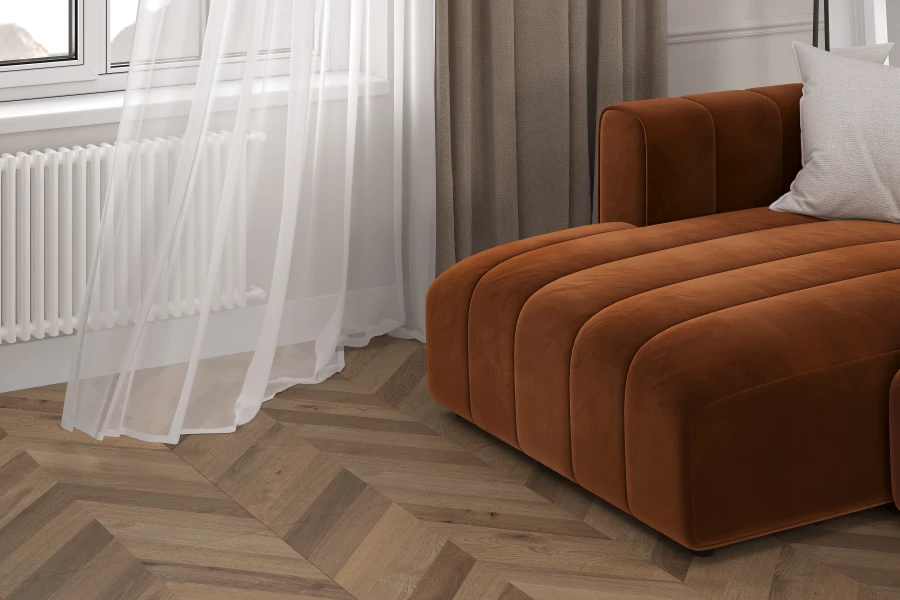 Wood lux walnut chevron m