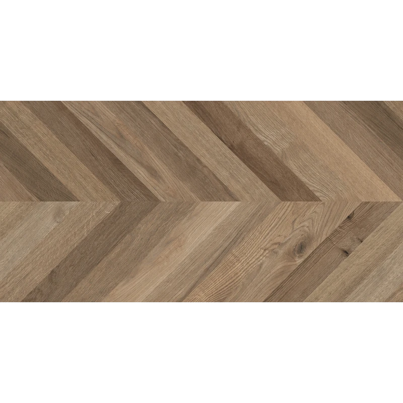 Wood Lux Walnut Chevron M Керамогранит коричневый 60х120 матовый карвинг