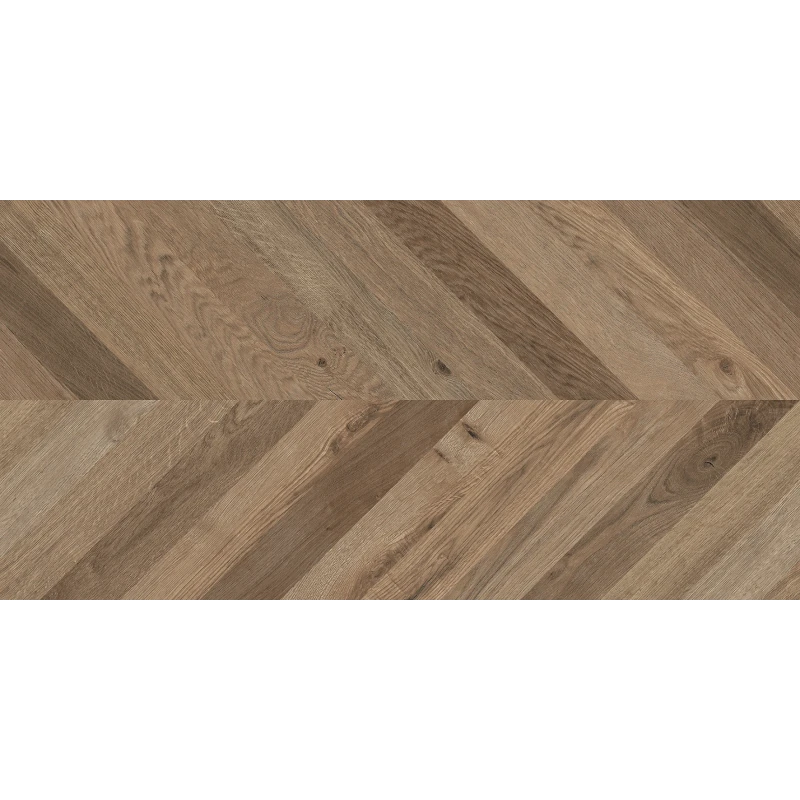 Wood Lux Walnut Chevron M Керамогранит коричневый 60х120 матовый карвинг