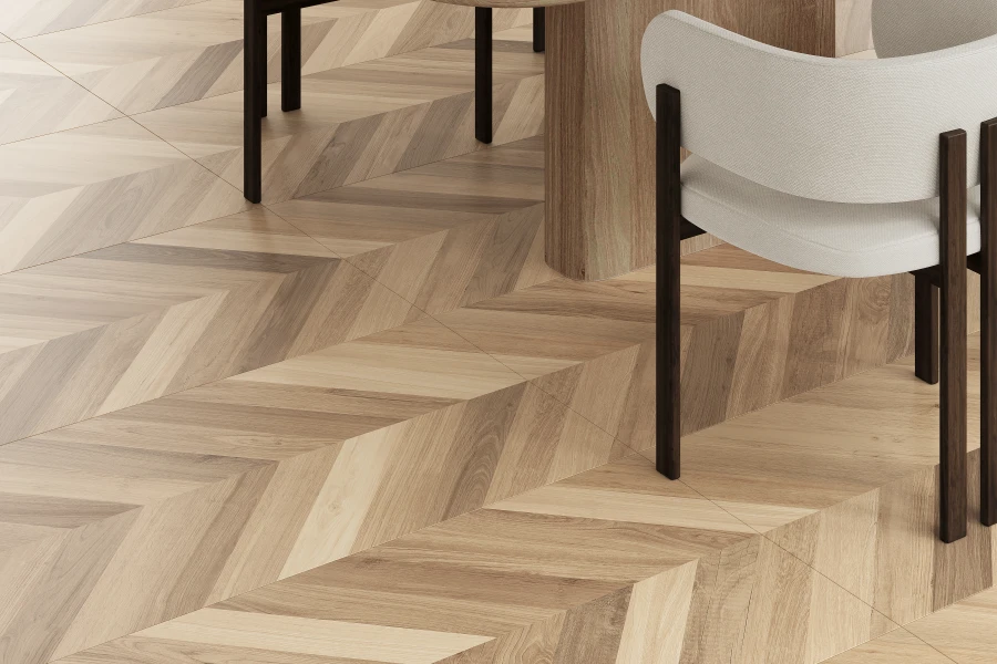 Wood royal almond chevron m