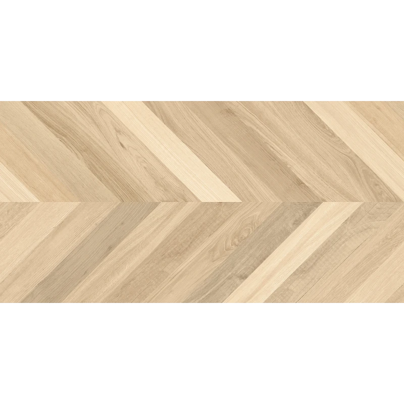 Wood Royal Almond Chevron M Керамогранит бежевый 60х120 матовый карвинг