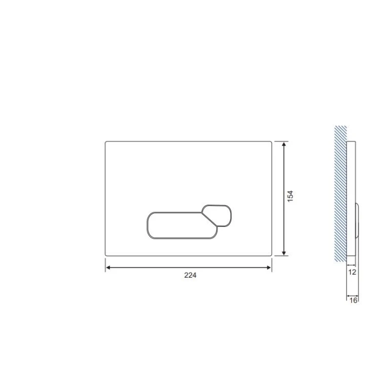 Кнопка ACTIS для LINK PRO/VECTOR/LINK/HI-TEC пластик белый