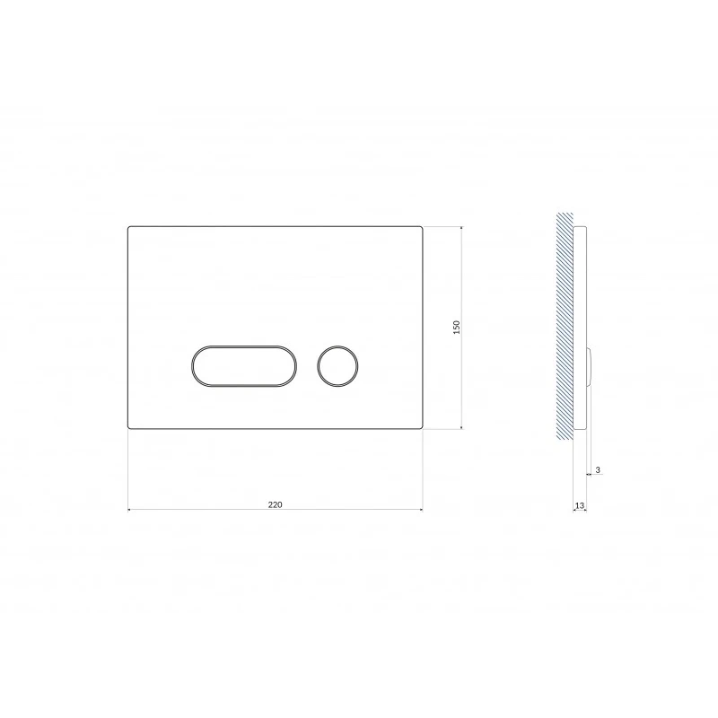 Кнопка INTERA для LINK PRO/VECTOR/LINK/HI-TEC пластик белый