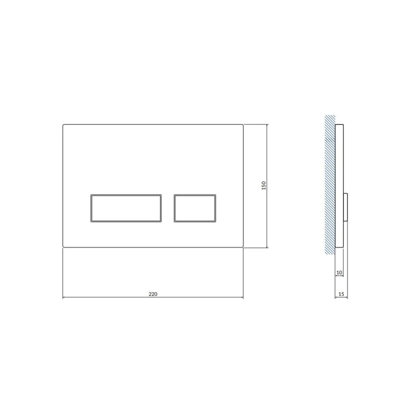 Кнопка MOVI для LINK PRO/VECTOR/LINK/HI-TEC пластик белый