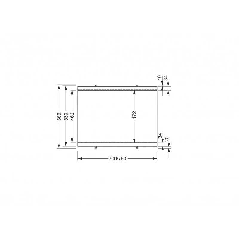 Панель для ванны боковая UNIVERSAL TYPE 2 75 ультра белый