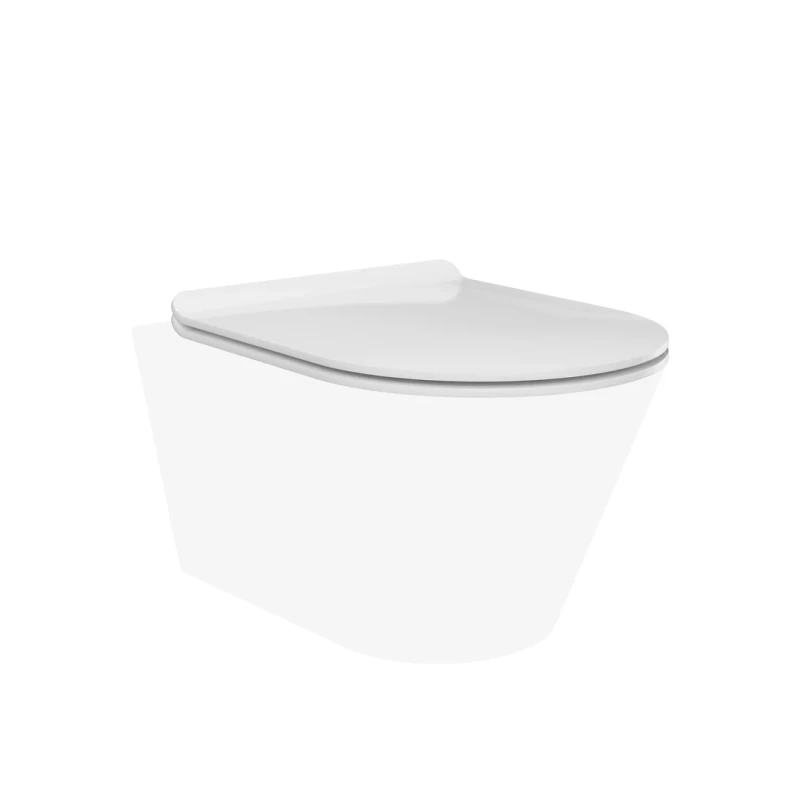 Сиденье PLAZA Modern для подвесного унитаза, белое глянцевое PLMR.seat.02\WHT