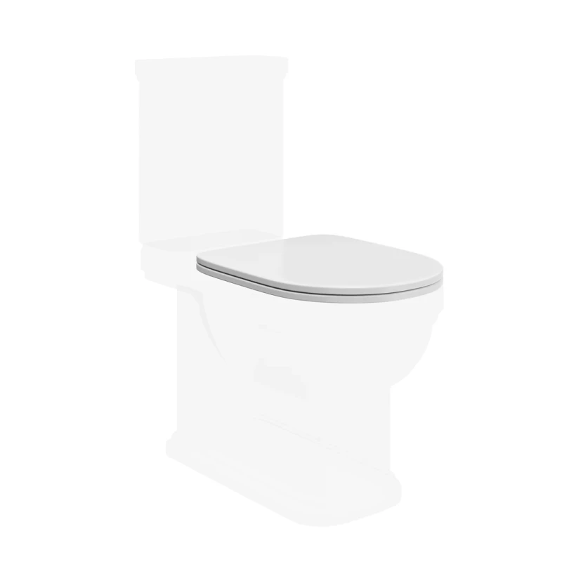 Сиденье POMPEI для напольного унитаза, белое глянцевое PO.seat.01\WHT