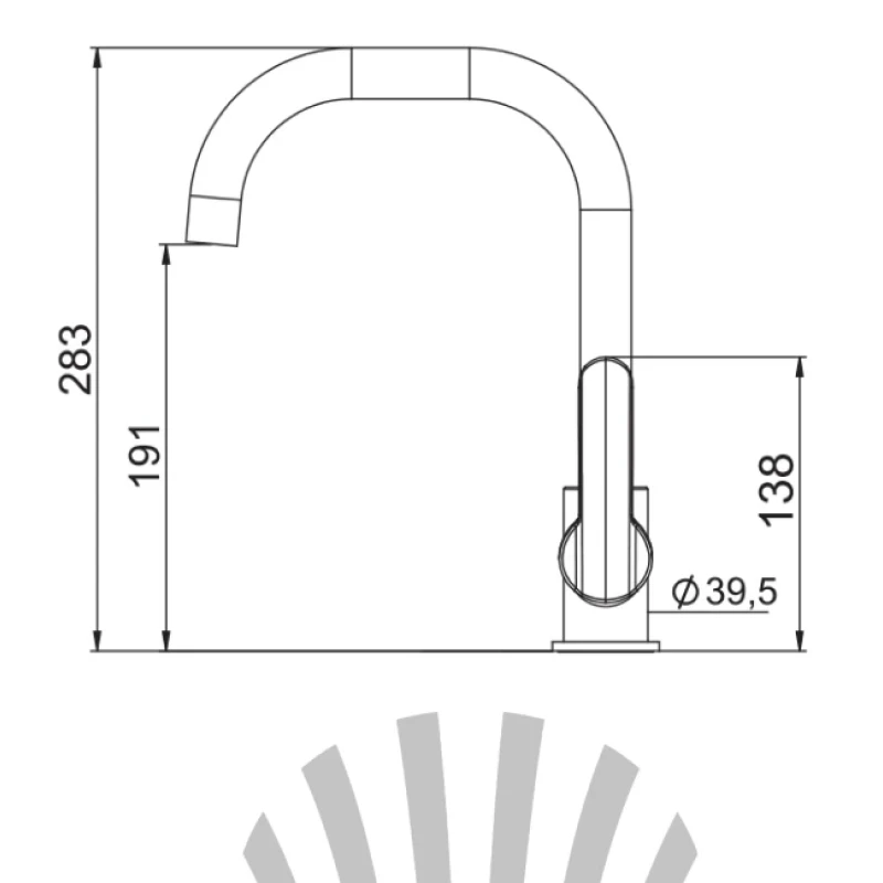 Смеситель для кухни LAPARET LEGNA N3063502LPT