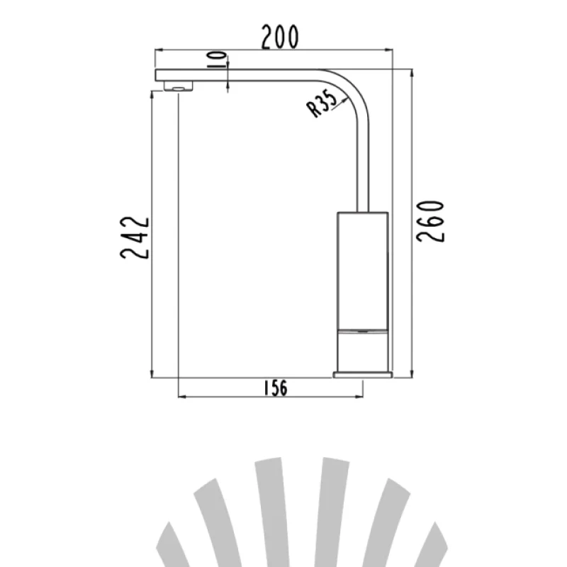 Смеситель для раковины LAPARET GEO высокий N4014402LPT